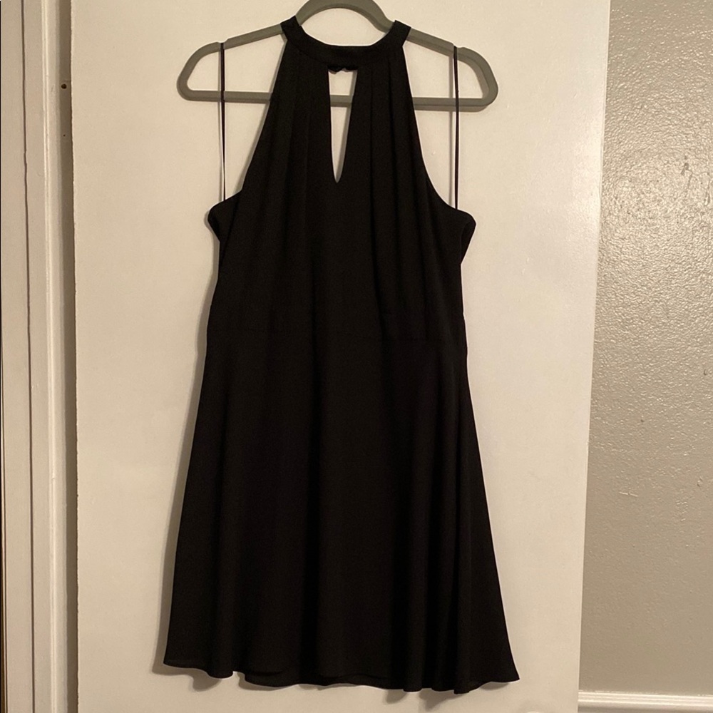 Express Black Halter Dress for Cocktail